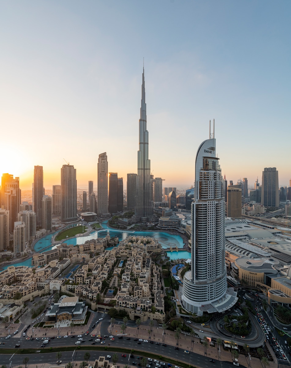 EMAAR's iconic developments including Burj Khalifa and Downtown Dubai